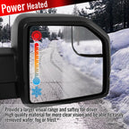 2015-2020 Ford F-150 Black Power Adjustable & Heated Side Mirror w/ LED Turn Signal Light - Passenger Side Only