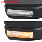 2015-2020 Ford F-150 Black Power Adjustable & Heated Side Mirror w/ LED Turn Signal Light - Passenger Side Only