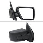 2021-2025 Ford F-150 Black Power Adjustable, Manual Fold & Heated Side Mirror w/ t Temperature Sensor - Passenger Side Only