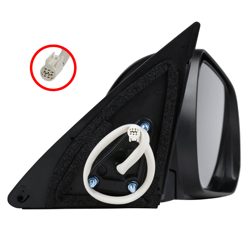 2008-2013 Toyota Highlander 5-Pin Power Adjustable & Heated Side Mirror - Passenger Side Only