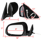 2008-2013 Toyota Highlander 7-Pin Power Adjustable & Heated Side Mirror w/ LED Puddle Light - Driver Side Only