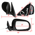 2008-2013 Toyota Highlander 7-Pin Power Adjustable & Heated Side Mirror w/ LED Puddle Light - Passenger Side Only