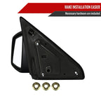 2009-2018 Dodge RAM 1500 / 2019-2021 RAM 1500 Classic Black Manual Adjustable Side Mirror - Driver Side Only