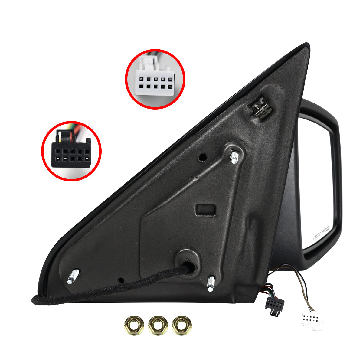 2009-2012 Dodge RAM Chrome Power Adjustable & Heated Side Mirror w/ LED Turn Signal & Puddle Light - Passenger Side Only