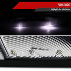 2013-2019 Dodge RAM Chrome Power Adjustable, Auto-Fold, & Heated Side Mirror w/ LED Turn Signal & Puddle Light - Driver Side Only