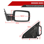 2013-2019 Dodge RAM Chrome Power Adjustable, Auto-Fold, & Heated Side Mirror w/ LED Turn Signal & Puddle Light - Passenger Side Only