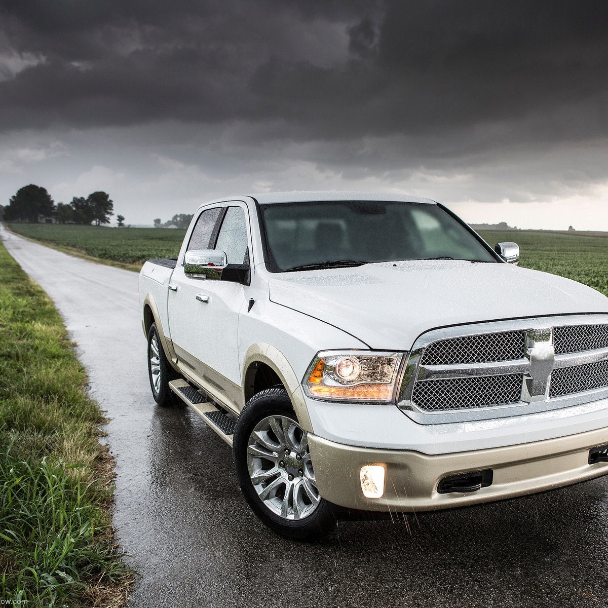 2013-2019 Dodge RAM Chrome Power Adjustable, Auto-Fold, & Heated Side Mirror w/ LED Turn Signal & Puddle Light - Passenger Side Only