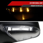 2013-2019 Dodge RAM Black Power Adjustable, Auto-Fold, & Heated Side Mirror w/ LED Turn Signal & Puddle Light - Driver Side Only