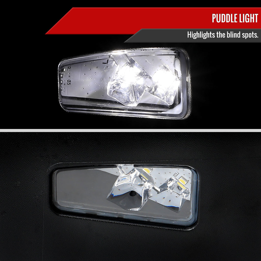 2019-2024 Dodge RAM 1500 Chrome Power Adjustable, Manual Fold, BSD & Heated Side Mirror w/ LED Puddle and Turn Signal Light - Passenger Side Only
