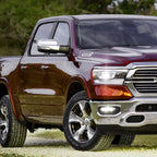 2019-2024 Dodge RAM 1500 Chrome Power Adjustable, Manual Fold, BSD & Heated Side Mirror w/ LED Puddle and Turn Signal Light - Passenger Side Only