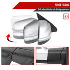 2019-2024 Dodge RAM 1500 Chrome Power Adjustable, Auto-Fold, BSD & Heated Side Mirror w/ LED Puddle and Turn Signal Light - Passenger Side Only