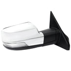 2019-2024 Dodge RAM 1500 Chrome Power Adjustable, Auto-Fold, BSD & Heated Side Mirror w/ LED Puddle and Turn Signal Light - Passenger Side Only