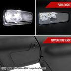 2019-2024 Dodge RAM 1500 Black Power Adjustable, Manual Fold, BSD & Heated Side Mirror w/ LED Puddle and Turn Signal Light - Driver Side Only