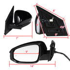 2013-2015 Toyota RAV4 Glossy Black 10-Pin Power Adjustable, Auto-Fold, Heated, & BSM Side Mirror w/ LED Turn Signal Light - Driver Side Only