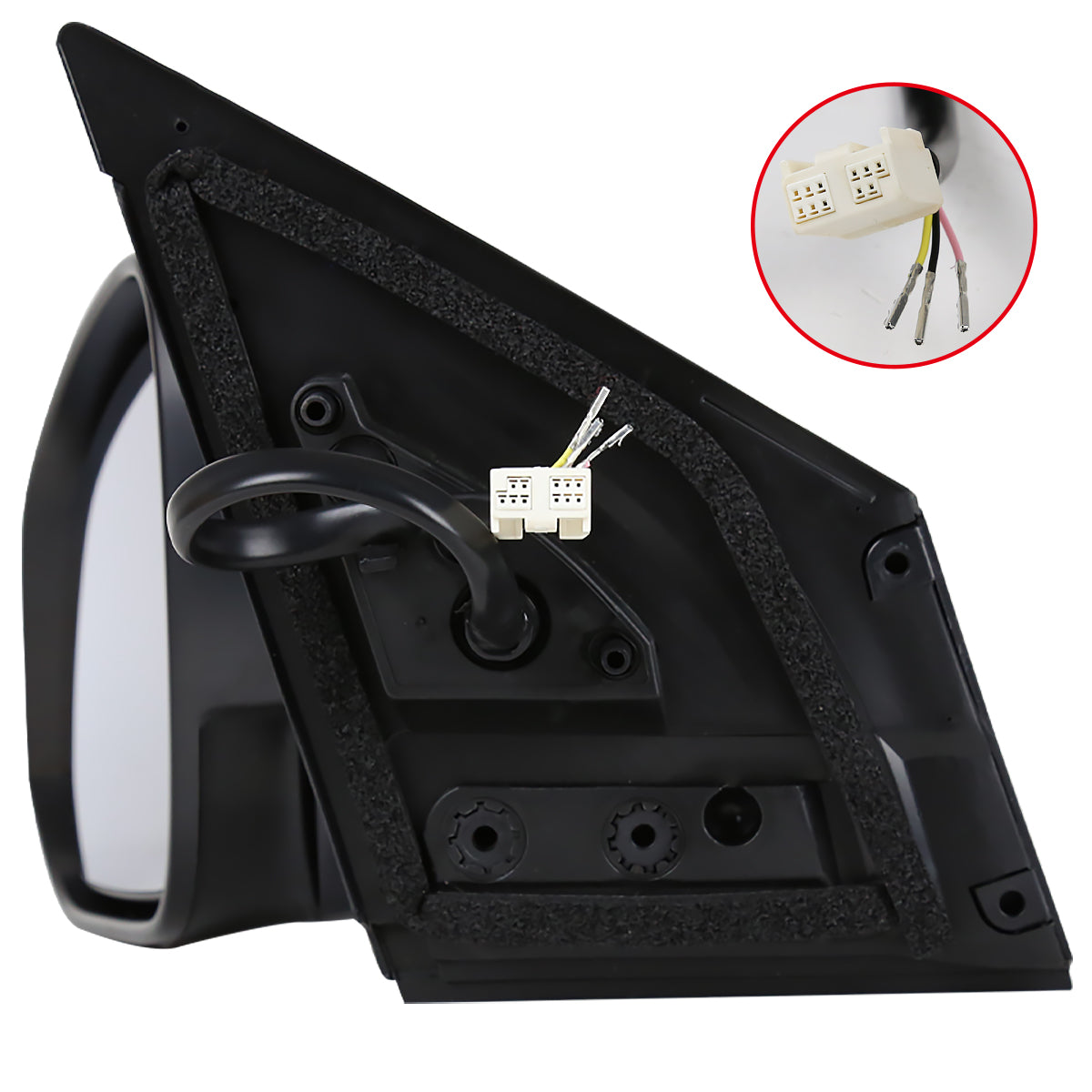 2013-2015 Toyota RAV4 Glossy Black 10-Pin Power Adjustable, Auto-Fold, Heated, & BSM Side Mirror w/ LED Turn Signal Light - Driver Side Only
