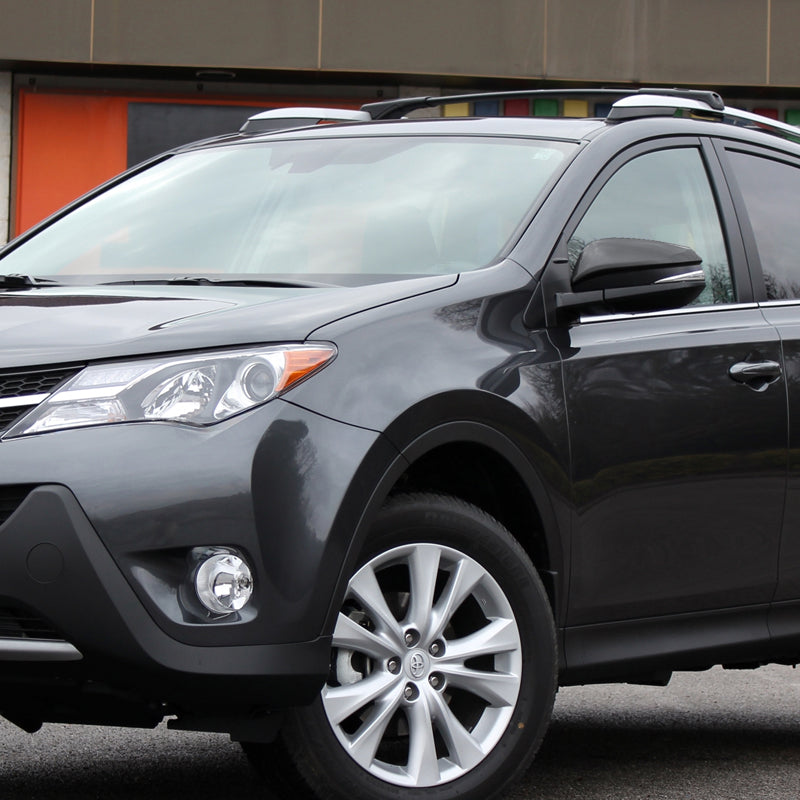 2013-2015 Toyota RAV4 Glossy Black 10-Pin Power Adjustable, Auto-Fold, Heated, & BSM Side Mirror w/ LED Turn Signal Light - Driver Side Only