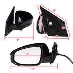 2013-2015 Toyota RAV4 Glossy Black 9-Pin Power Adjustable, Auto-Fold & Heated Side Mirror w/ LED Turn Signal Light - Driver Side Only
