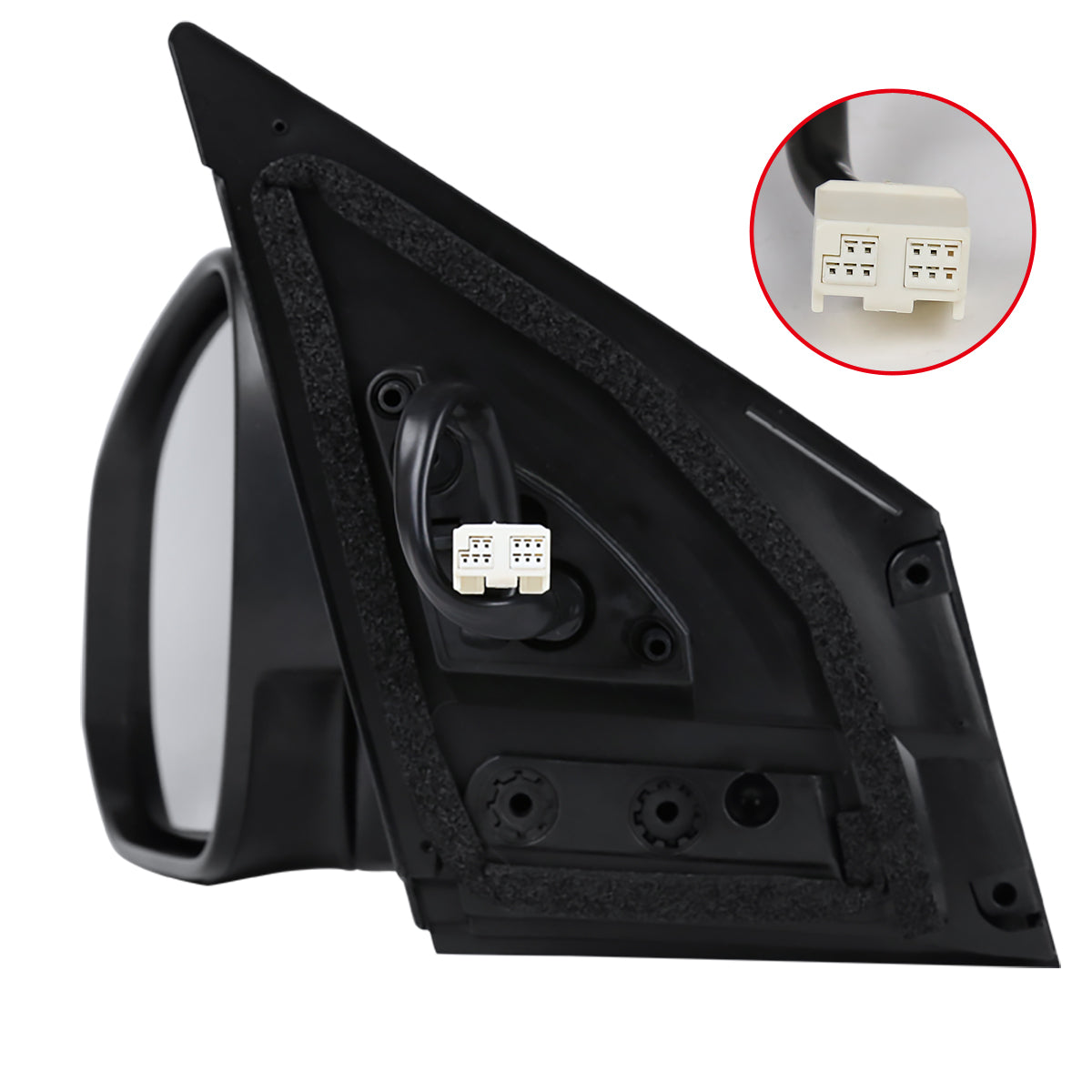 2013-2015 Toyota RAV4 Glossy Black 9-Pin Power Adjustable, Auto-Fold & Heated Side Mirror w/ LED Turn Signal Light - Driver Side Only