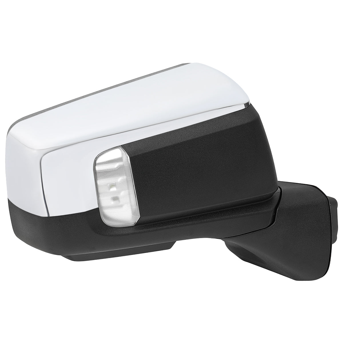 2019-2026 GMC Sierra 1500 Chrome Power Adjustable, Manual Fold, BSD & Heated Side Mirror w/ LED Puddle and Turn Signal Light - Passenger Side Only