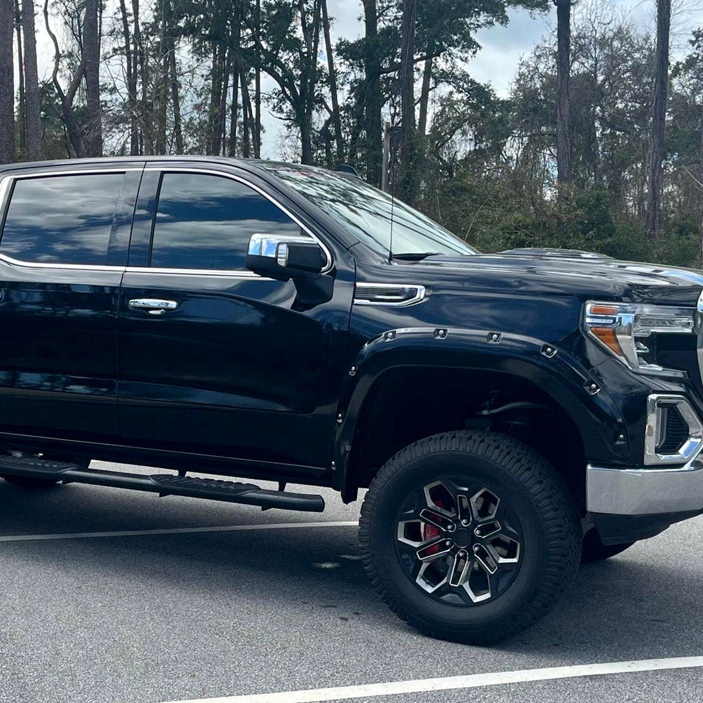 2019-2026 GMC Sierra 1500 Chrome Power Adjustable, Auto-Fold, BSD & Heated Side Mirror w/ LED Puddle and Turn Signal Light - Passenger Side Only