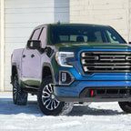 2019-2026 GMC Sierra 1500 Black Power Adjustable, Manual Fold, BSD & Heated Side Mirror w/ LED Puddle and Auxiliary Light - Passenger Side Only