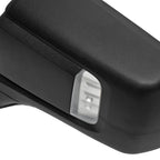 2019-2026 GMC Sierra 1500 Black Power Adjustable, Auto-Fold, BSD & Heated Side Mirror w/ LED Puddle and Auxiliary Light - Driver Side Only