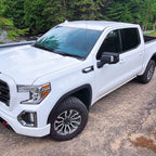 2019-2026 GMC Sierra 1500 Black Power Adjustable, Auto-Fold, BSD & Heated Side Mirror w/ LED Puddle and Auxiliary Light - Driver Side Only