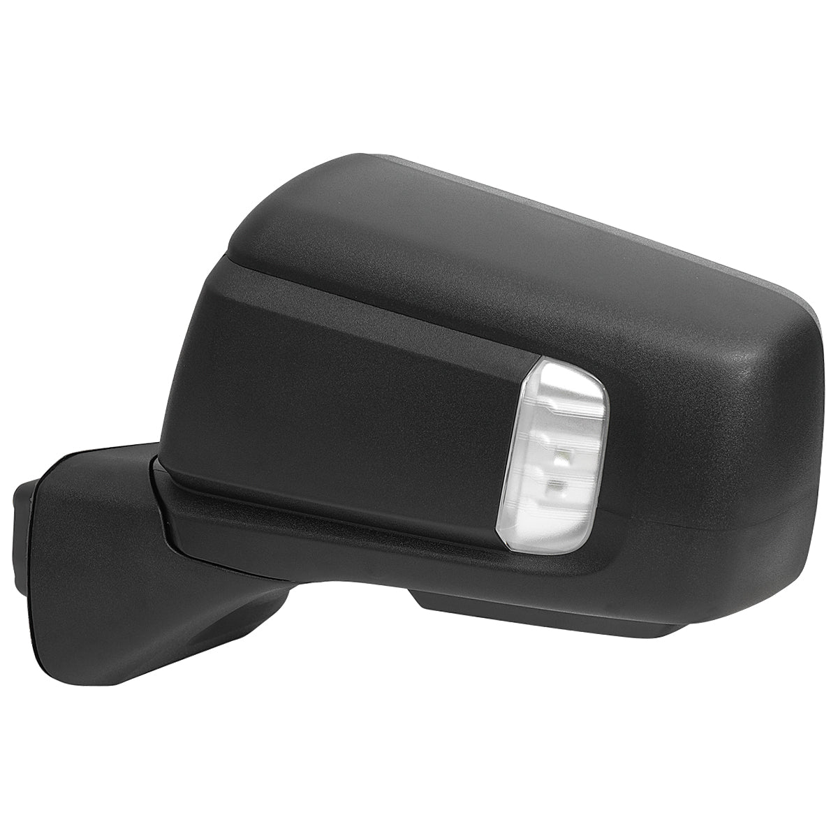 2019-2026 GMC Sierra 1500 Black Power Adjustable, Auto-Fold, BSD & Heated Side Mirror w/ LED Puddle and Auxiliary Light - Driver Side Only