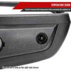 2019-2026 GMC Sierra 1500 Black Power Adjustable, Auto-Fold, BSD & Heated Side Mirror w/ LED Puddle and Auxiliary Light - Passenger Side Only