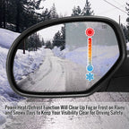 2007-2014 Chevrolet Silverado/Suburban/Avalanche/Tahoe GMC Sierra Glossy Black Power Adjustable & Heated Side Mirror w/ LED Turn Arrow Signal & Puddle Light - Driver Side Only