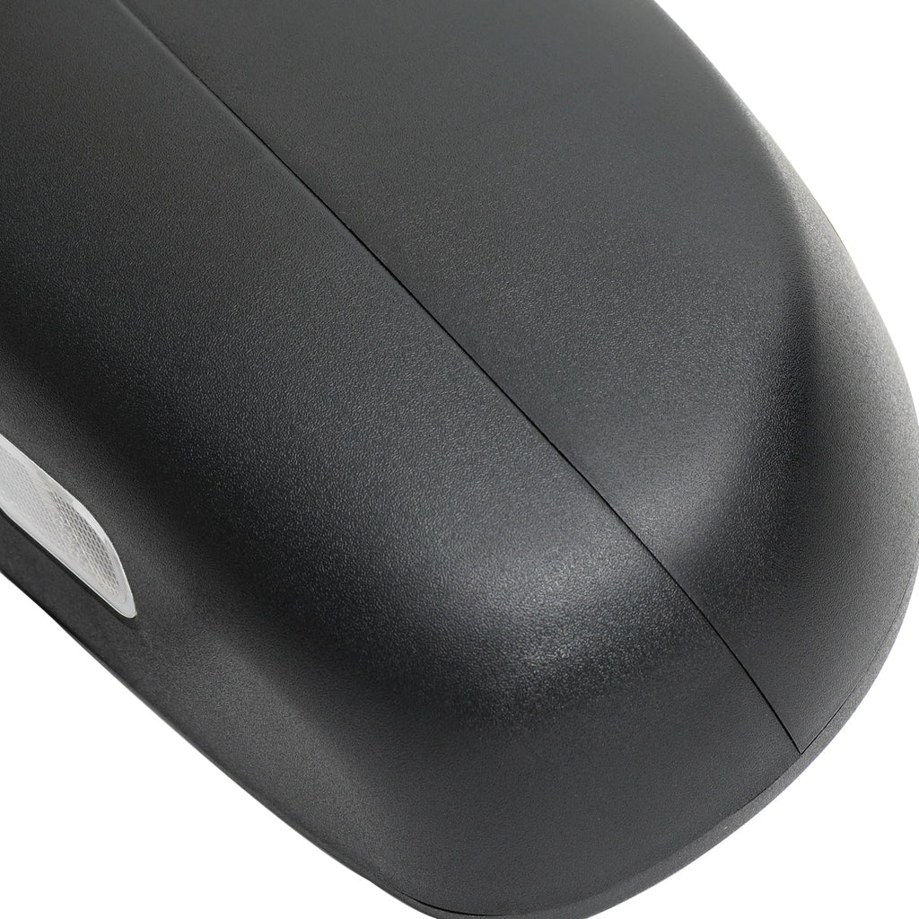 2007-2013 Chevrolet Silverado GMC Sierra Black Power Adjustable, Auto-Fold & Heated Side Mirror w/ LED Puddle and Turn Signal Light - Driver Side Only