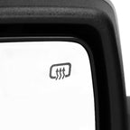 2014-2018 Chevrolet Silverado/GMC Sierra Glossy Black Power Adjustable & Heated Side Mirror w/ LED Puddle Light - Driver Side Only