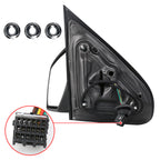 2014-2018 Chevrolet Silverado/GMC Sierra Glossy Black Power Adjustable & Heated Side Mirror w/ LED Puddle Light - Driver Side Only