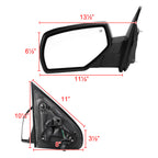 2014-2018 Chevrolet Silverado/GMC Sierra Glossy Black Power Adjustable & Heated Side Mirror w/ LED Puddle Light - Driver Side Only