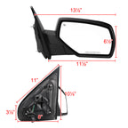2014-2018 Chevrolet Silverado/GMC Sierra Glossy Black Power Adjustable & Heated Side Mirror w/ LED Puddle Light - Passenger Side Only