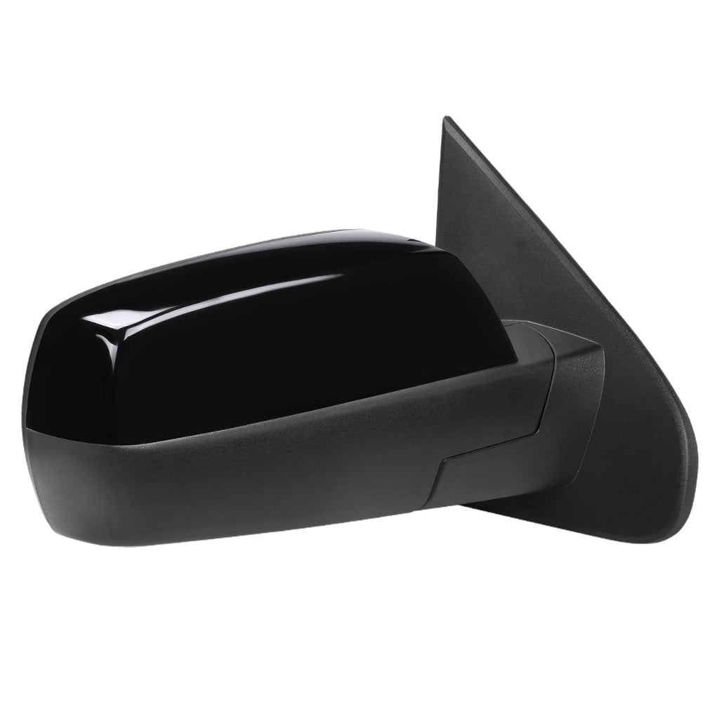 2014-2018 Chevrolet Silverado/GMC Sierra Glossy Black Power Adjustable & Heated Side Mirror w/ LED Puddle Light - Passenger Side Only