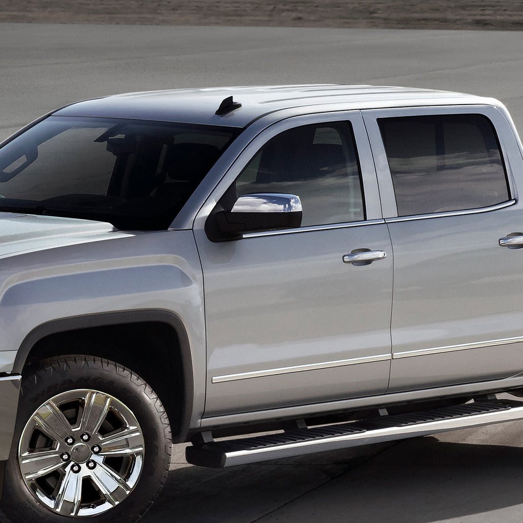 2014-2018 Chevrolet Silverado/GMC Sierra Chrome Power Adjustable & Heated Side Mirror w/ LED Puddle Light - Driver Side Only