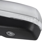 2014-2018 Chevrolet Silverado/GMC Sierra Power Adjustable, Heated, Manual Foldable Chrome Side Mirror w/ LED Turn Signal Lights - Driver Side Only