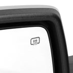 2014-2018 Chevrolet Silverado/GMC Sierra Power Adjustable, Heated, Manual Foldable Chrome Side Mirror w/ LED Turn Signal Lights - Driver Side Only
