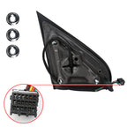 2014-2018 Chevrolet Silverado/GMC Sierra Power Adjustable, Heated, Manual Foldable Chrome Side Mirror w/ LED Turn Signal Lights - Driver Side Only