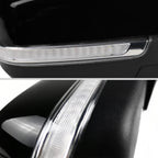 2014-2018 Chevrolet Silverado/GMC Sierra Glossy Black Power Adjustable, Auto-Fold, & Heated Side Mirror w/ LED Turn Signal & Puddle Light - Passenger Side Only