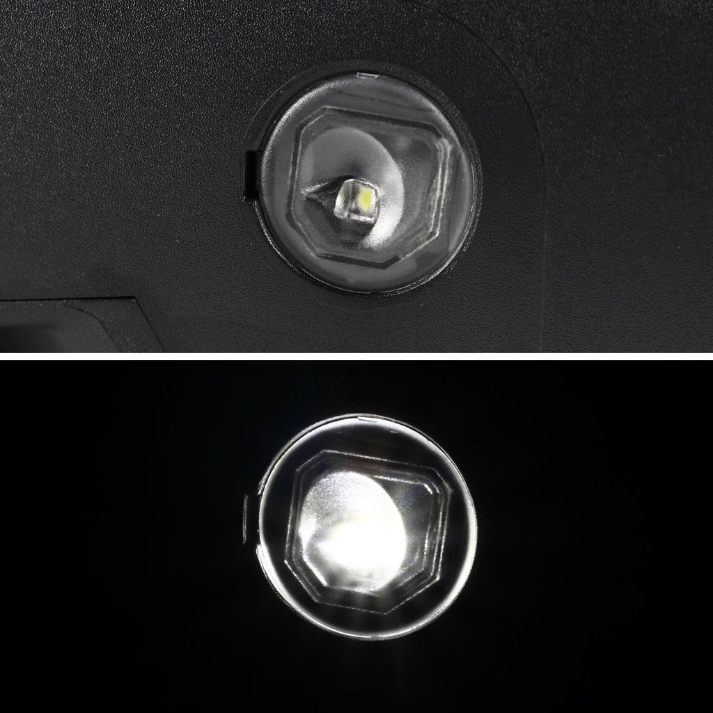 2014-2018 Chevrolet Silverado/GMC Sierra Manual Fold Power Adjustable Heated LED Turn Signal Glossy Black Side Mirror (Driver Side only)