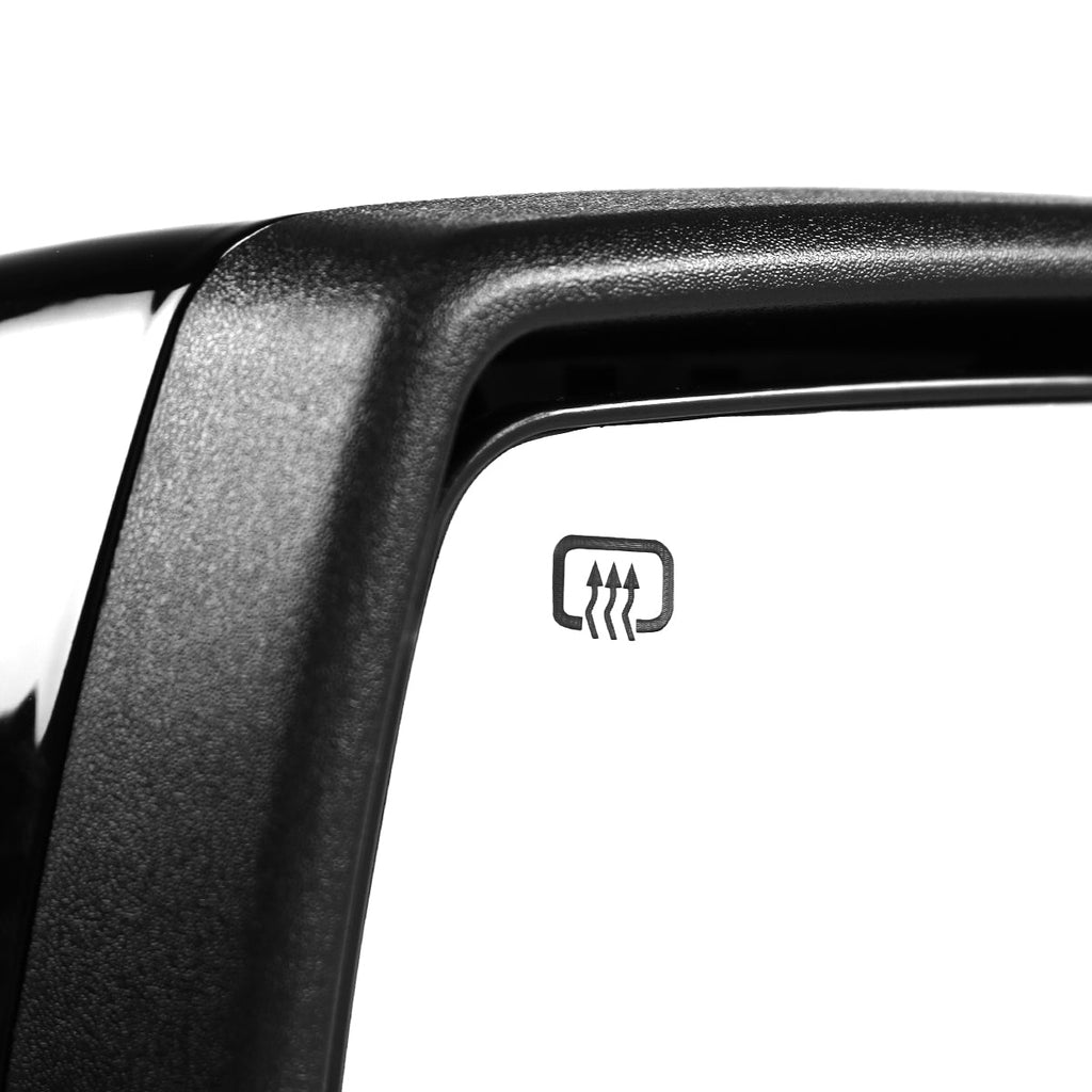 2014-2018 Chevrolet Silverado/GMC Sierra Manual Fold Power Adjustable Heated LED Turn Signal Glossy Black Side Mirror (Passenger Side only)