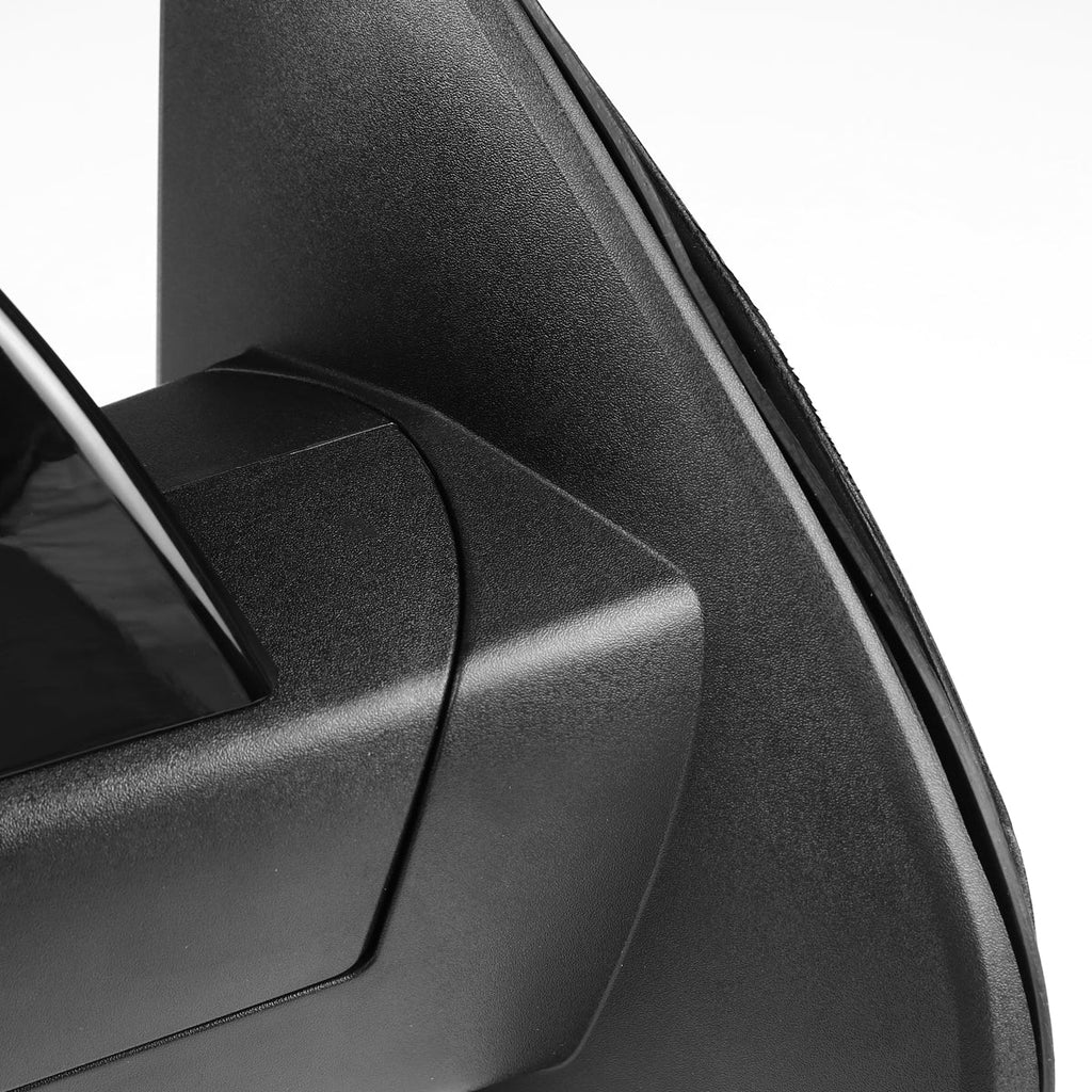 2014-2018 Chevrolet Silverado/GMC Sierra Manual Fold Power Adjustable Heated LED Turn Signal Glossy Black Side Mirror (Passenger Side only)