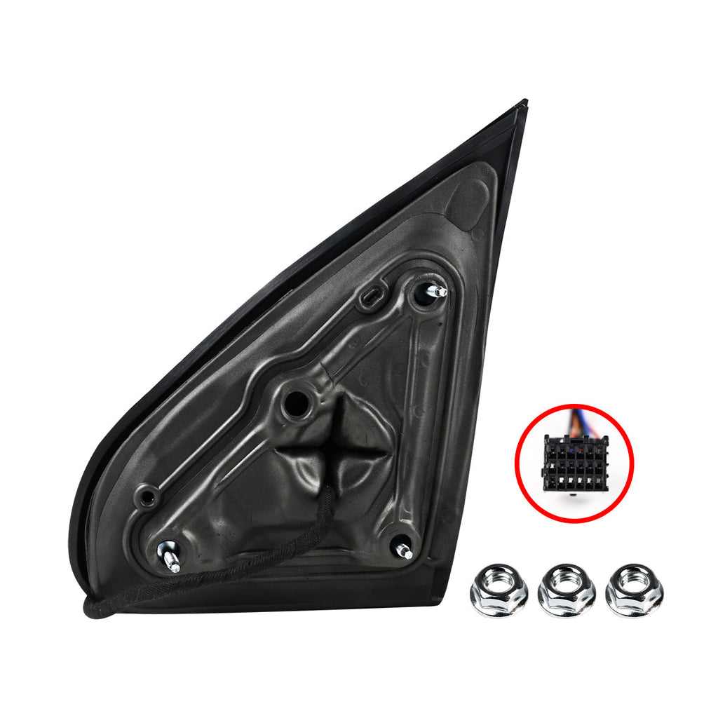2014-2018 Chevrolet Silverado/GMC Sierra Manual Fold Power Adjustable Heated LED Turn Signal Glossy Black Side Mirror (Passenger Side only)