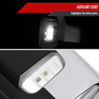 2019-2026 Chevrolet Silverado 1500 Chrome Power Adjustable, Manual Fold, BSD & Heated Side Mirror w/ LED Puddle and Turn Signal Light - Driver Side Only