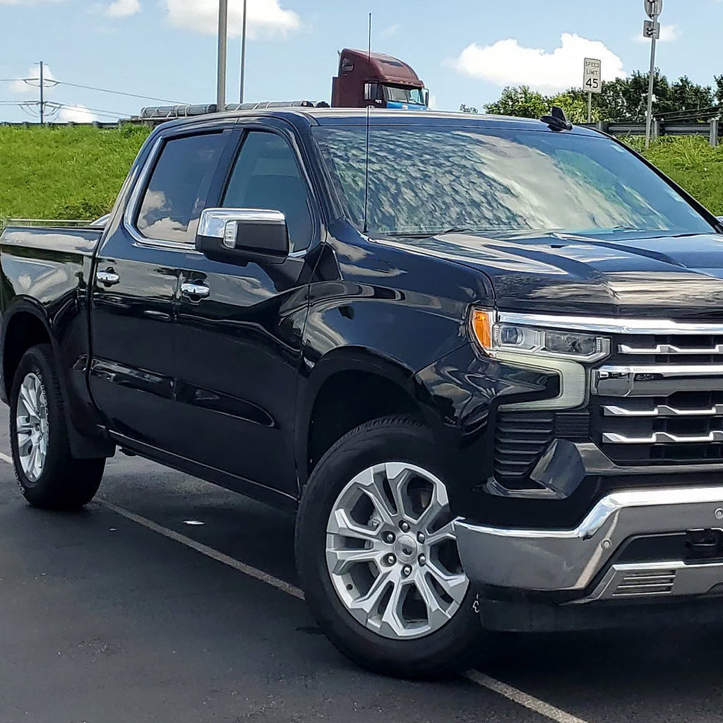 2019-2026 Chevrolet Silverado 1500 Chrome Power Adjustable, Manual Fold, BSD & Heated Side Mirror w/ LED Puddle and Turn Signal Light - Passenger Side Only
