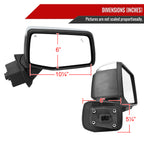 2019-2026 Chevrolet Silverado 1500 Chrome Power Adjustable, Auto-Fold, BSD & Heated Side Mirror w/ LED Puddle and Turn Signal Light - Passenger Side Only