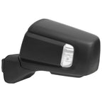 2019-2026 Chevrolet Silverado 1500 Black Power Adjustable, Manual Fold, BSD & Heated Side Mirror w/ LED Puddle and Auxiliary Light - Driver Side Only