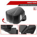 2019-2026 Chevrolet Silverado 1500 Black Power Adjustable, Manual Fold, BSD & Heated Side Mirror w/ LED Puddle and Auxiliary Light - Passenger Side Only